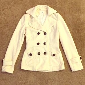 Cream Pea Coat