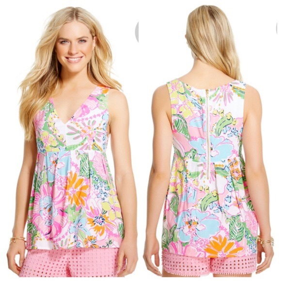 Lilly Pulitzer Tops - Lilly Pulitzer Target Nosie Posie tank top Med