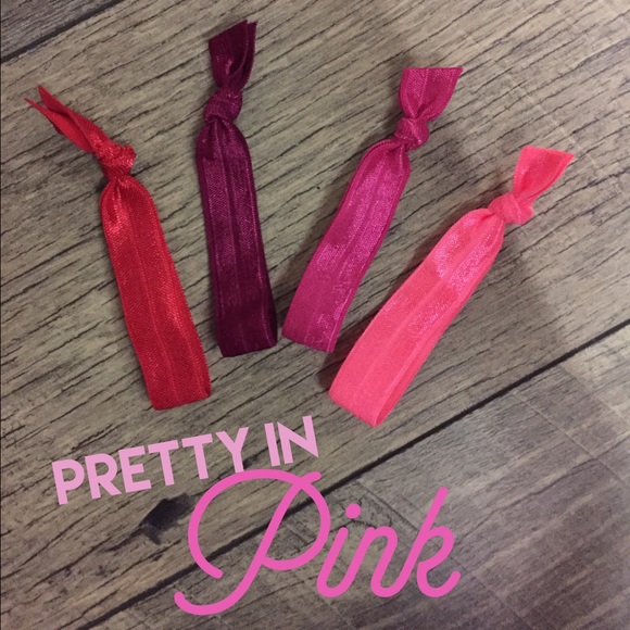 Pink Elastic Hair Ties!