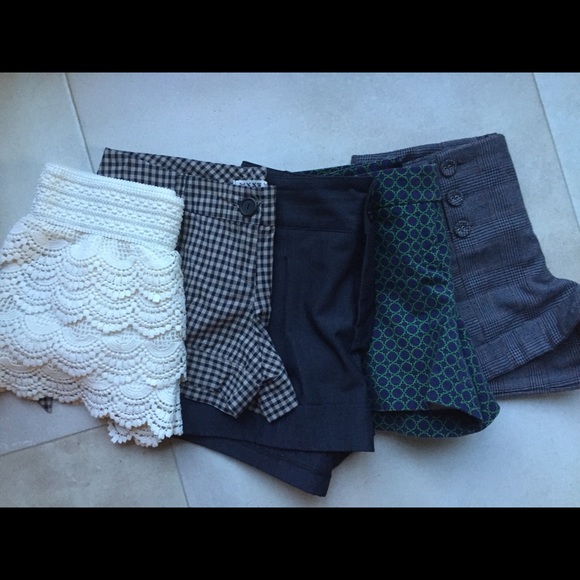 Lacy cream colored shorts
