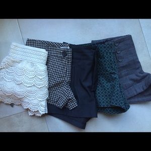 Lacy cream colored shorts