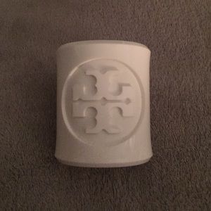 Tory Burch White Lucite Cuff