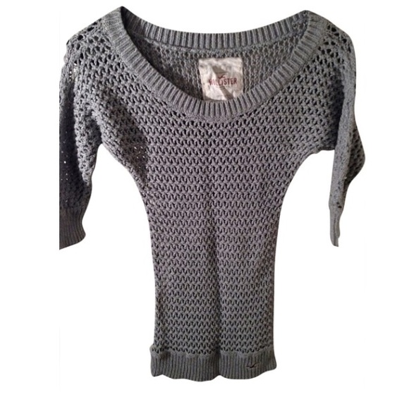 Hollister Grey Fitted Sweater