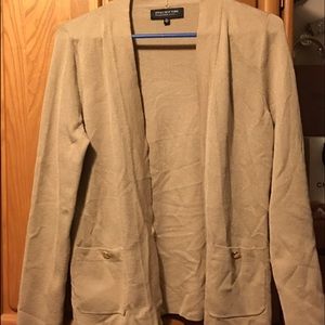 Jones New York tan cardigan