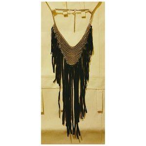Wave Fringe Necklace