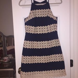 Navy/Gold Lilly Pulitzer Shift Dress