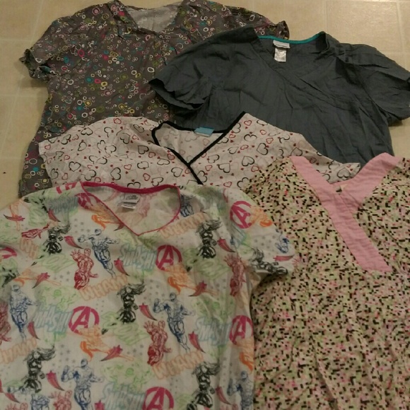Scrub top bundle!! All for $10!!!