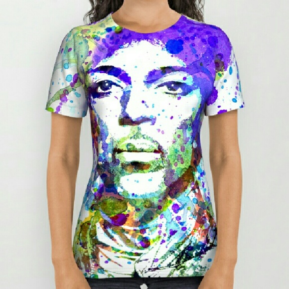 PRINCE ALL OVER PRINT - PURPLE RAIN SHIRT - Picture 1 of 2
