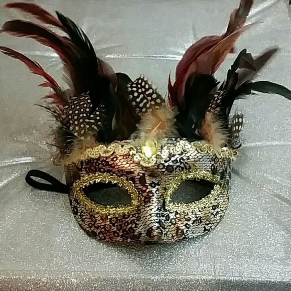 Gold masquerade mask