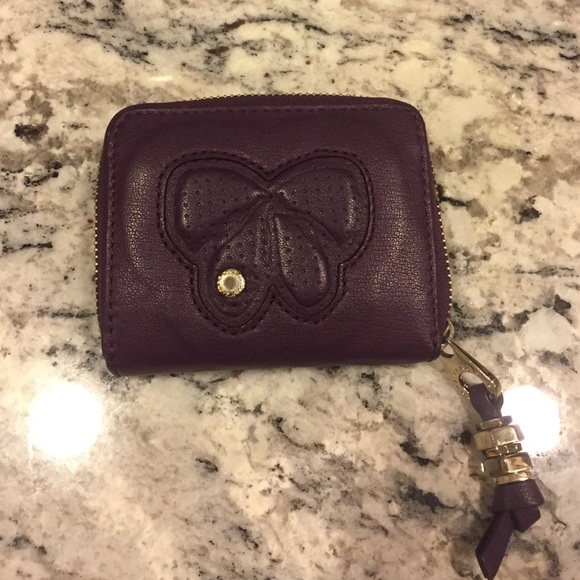 Marc Jacobs  purple butterfly wallet