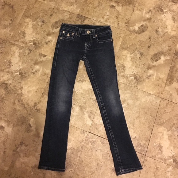 GIRLS ~ TRUE RELIGION SKINNY DENIM JEANS~ SIZE: 8
