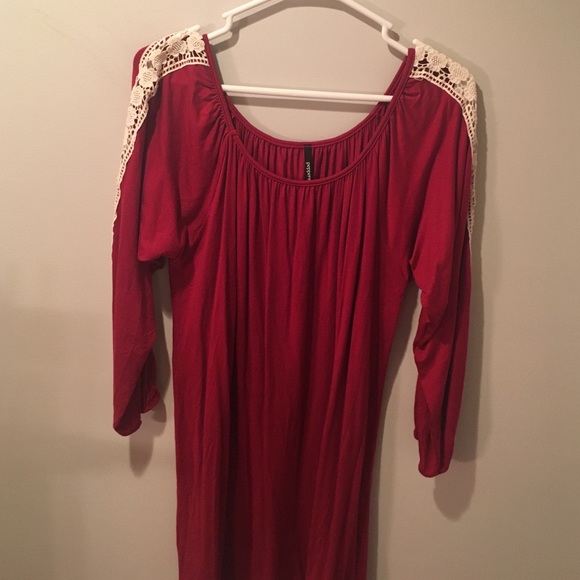 Red Boho Dress