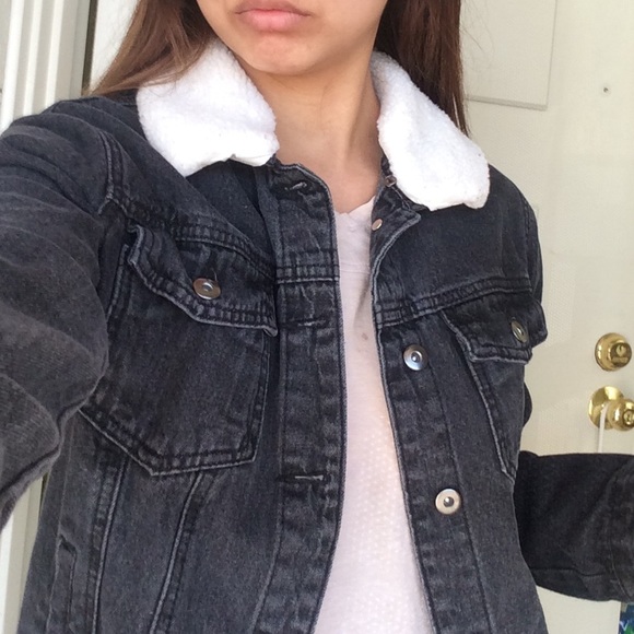 forever 21 fur denim jacket