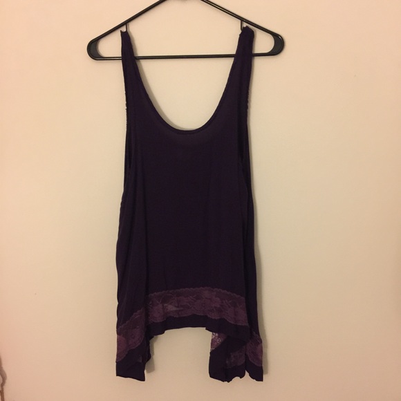 Free people purple lace tank dress