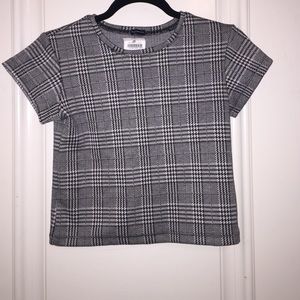 Black and white print shirt