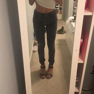 Topshop Jamie Grey Jeans
