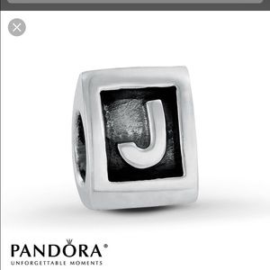 Pandora J charm