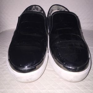Black, leather, Ted Baker slip-on shoes