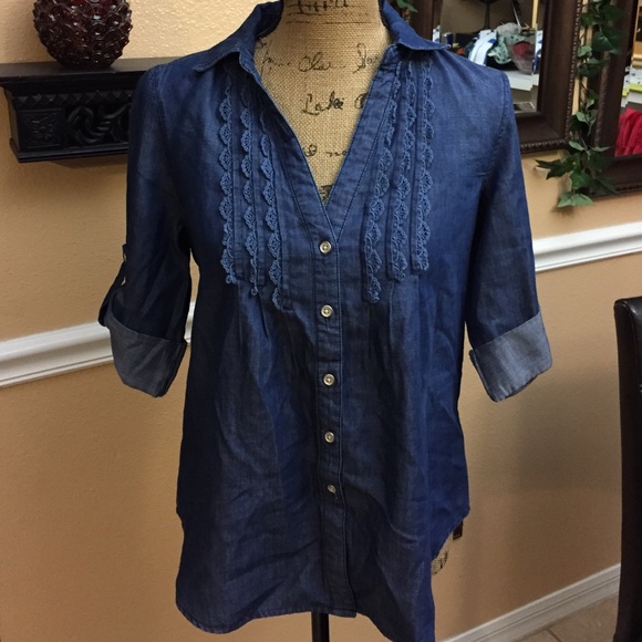 Jean button up