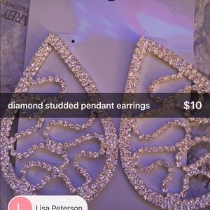 Rhinestone earrings