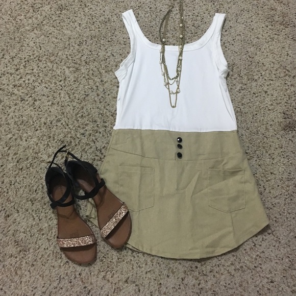 Lulus Dresses & Skirts - Scoop Neck Color Block Double-Pocket Skinny  dress