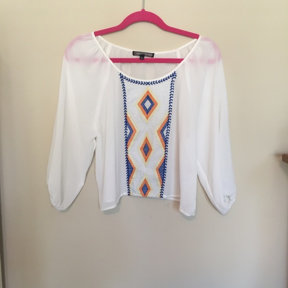 White detailed shirt