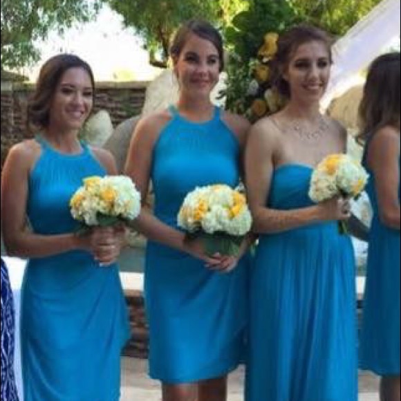 David's bridal mesh dress - size 6 - Malibu