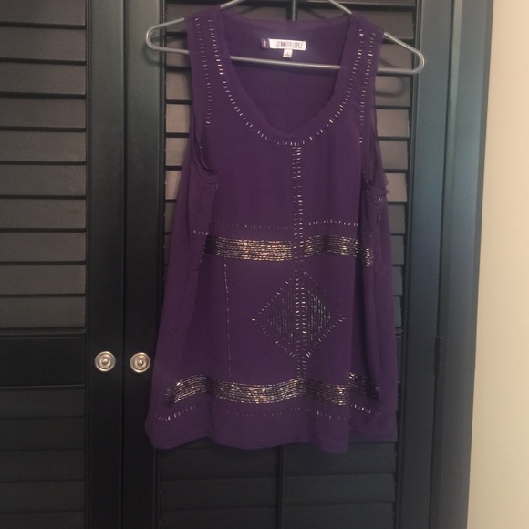 Size small Jennifer Lopez blouse in purple. - Picture 1 of 1