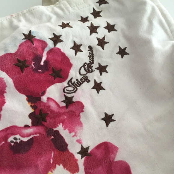 Juicy Couture Watercolor Canvas Shopper Tote - Picture 3 of 4