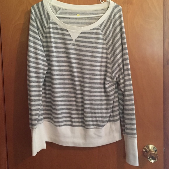 Striped slouchy sweater