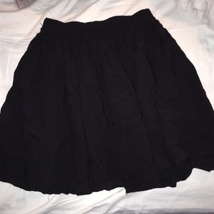 Black Aero Skater Skirt