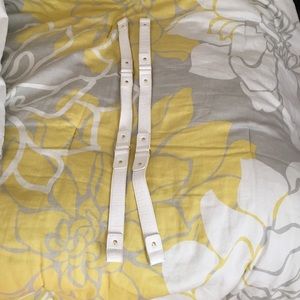 Miche white straps w gold hardware