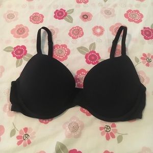 VS PINK convertible black push up bra