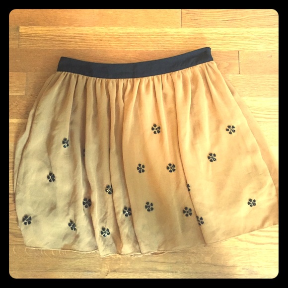 Floral yellow skirt