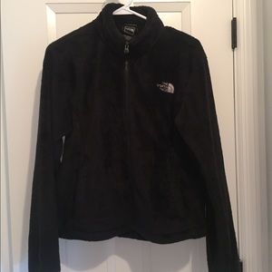 North Face black soft, furry fleece