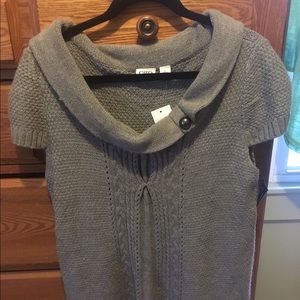 Cat Large Gray Sweater Top/Tunic