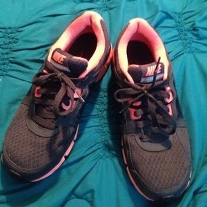 Peach and Gray Nike's