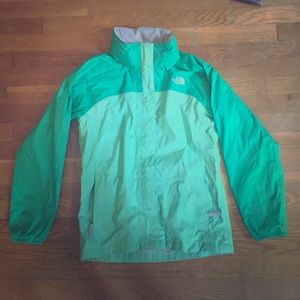Green children's North Face jacket
