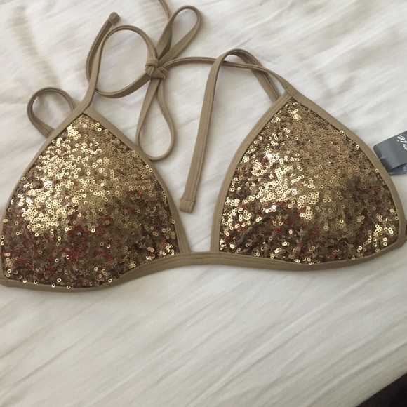 NWT Aerie Sequin Triangle Bikini