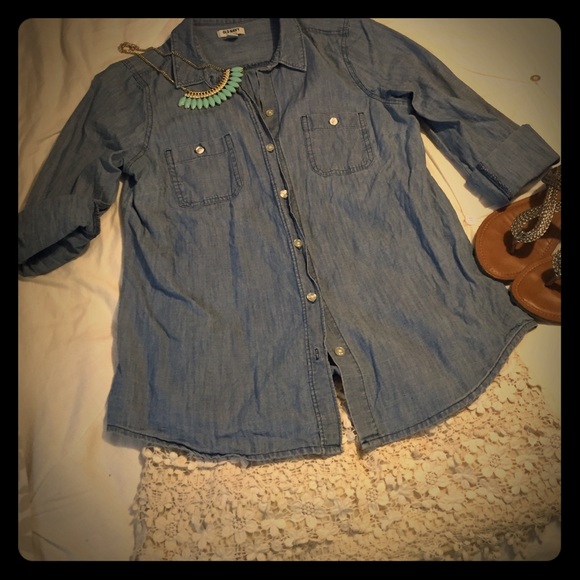 Denim button up (sold)