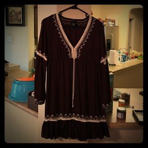 Beautiful dress with intricate design.