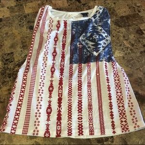 American flag Style tank