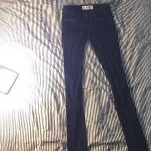 Blue skinny jeans from Hollister