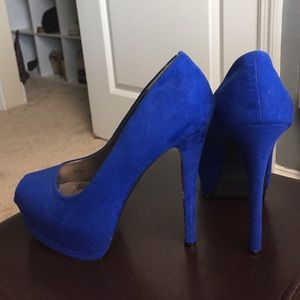 Blue heels