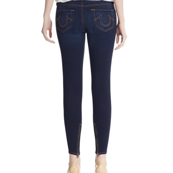 True Religion 'HALLE' cropped Jean w/ zippers