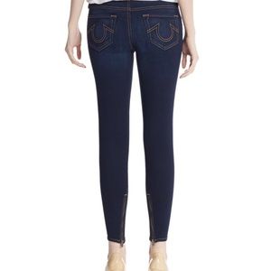True Religion 'HALLE' cropped Jean w/ zippers