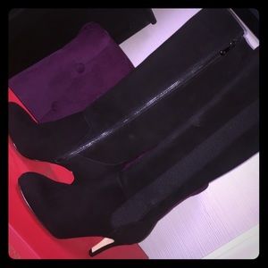 Adrienne Vittadini Theresa tall suede boots