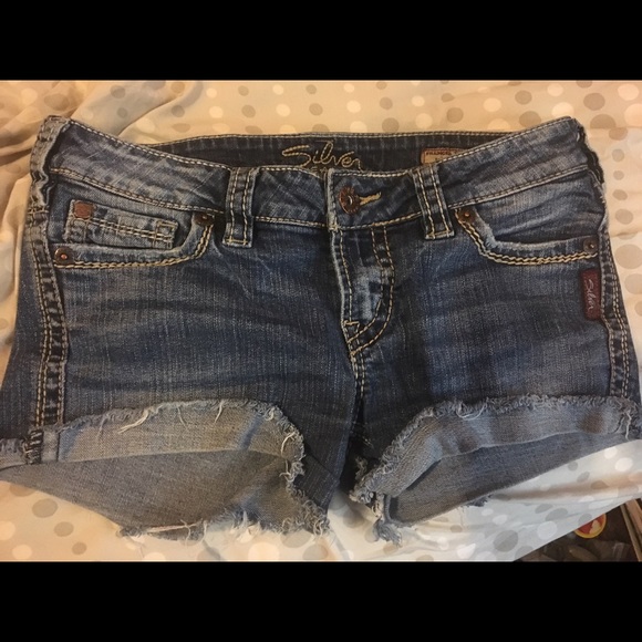 Women's silver Jean brand shorts . Size 31