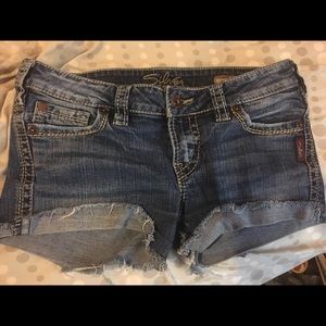 Women's silver Jean brand shorts . Size 31