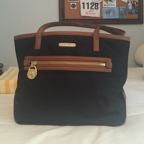 Micheal Kors black nylon tote